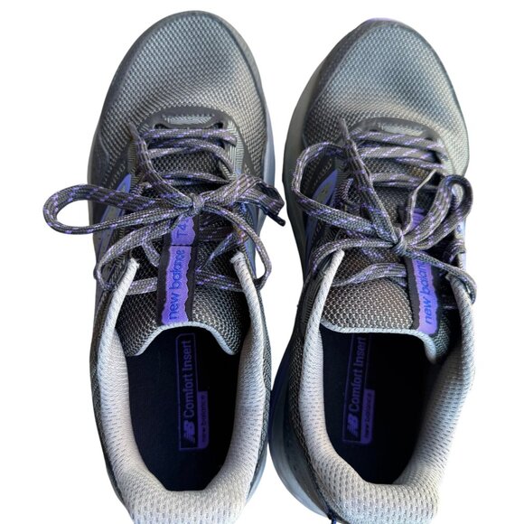 New Balance 410v8 Women's Trail Running Shoes Size 7.5 Grey & Purple Sneakers - Picture 3 of 9